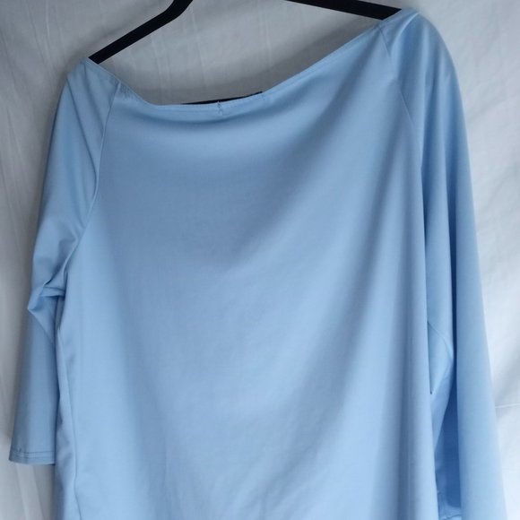 Womens 1X Yonique Blue Sky Shirt - Picture 2 of 12